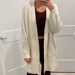 Universal Thread Cream Ribbed Cardigan